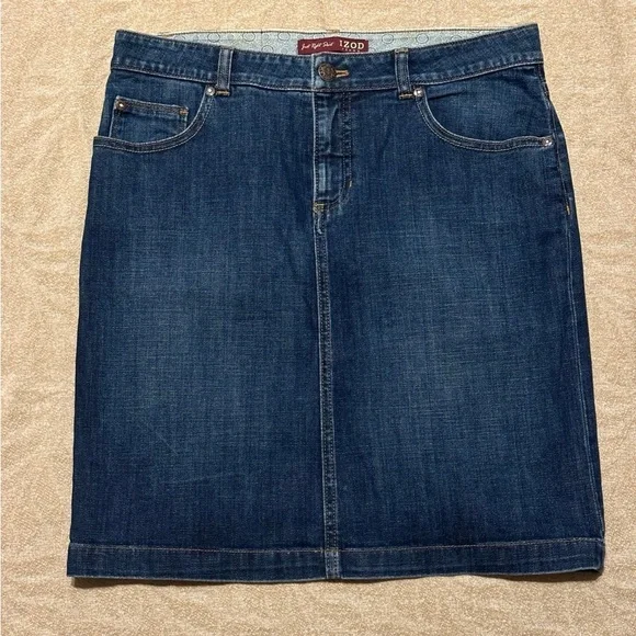 Izod Denim Skirt - Picture 2 of 4